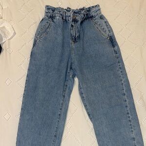Women's Zara Blue High-Waisted Jeans